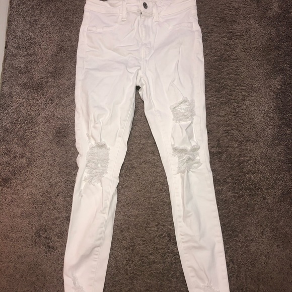 Ripped American Eagle Stretch Regular Jeans - Picture 1 of 2